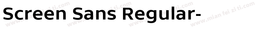 Screen Sans Regular字体转换